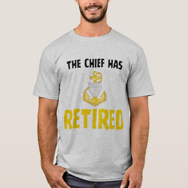 Coast Guard Chief Retired T-Shirt (Front)