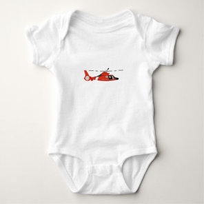 Coast Guard Helicopter Baby Bodysuit