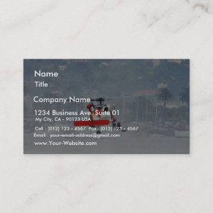 Coast Guard Helicopter Business Card