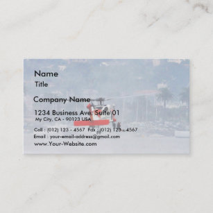 Coast Guard Helicopter Business Card