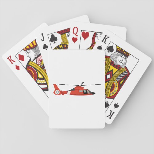 Coast Guard Helicopter Playing Cards