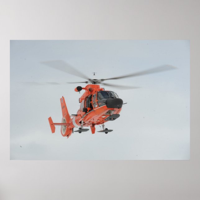 Coast Guard HH-65 Dolphin Helicopter Poster (Front)