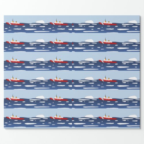 Coast Guard Ice Breaker Wrapping Paper