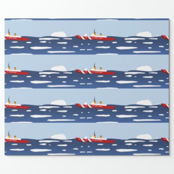 Coast Guard Ice Breaker Wrapping Paper by clawofknowledge at Zazzle