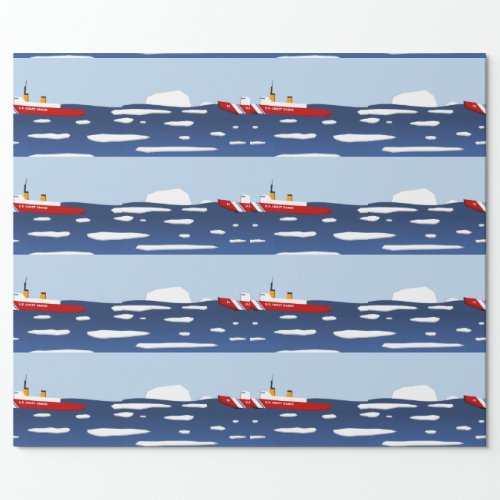 Coast Guard Ice Breaker Wrapping Paper