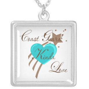 Coast Guard Kinda Love Silver Plated Necklace