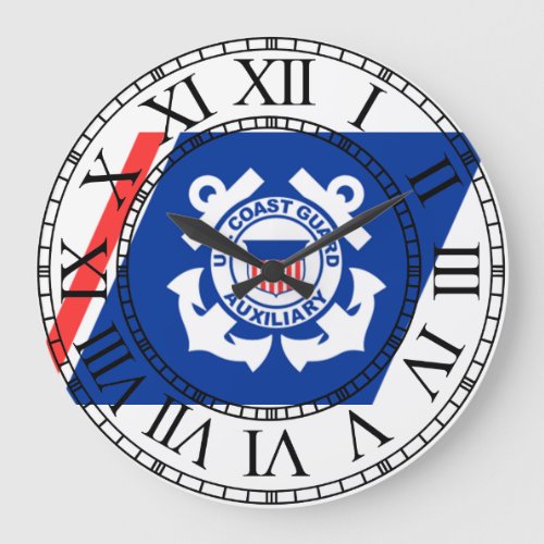 Coast Guard Logo Large Clock