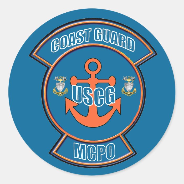 Coast Guard Master Chief Anchor Sticker