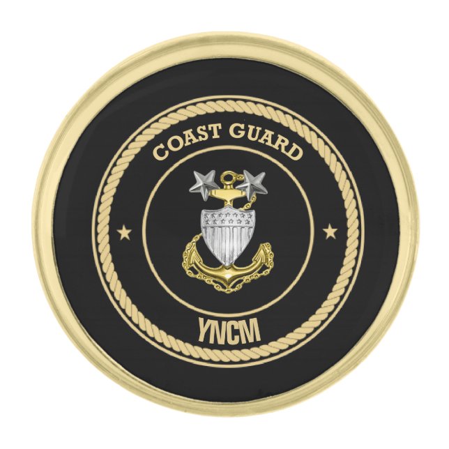 Coast Guard Master Chief Custom Lapel Pin (Front)