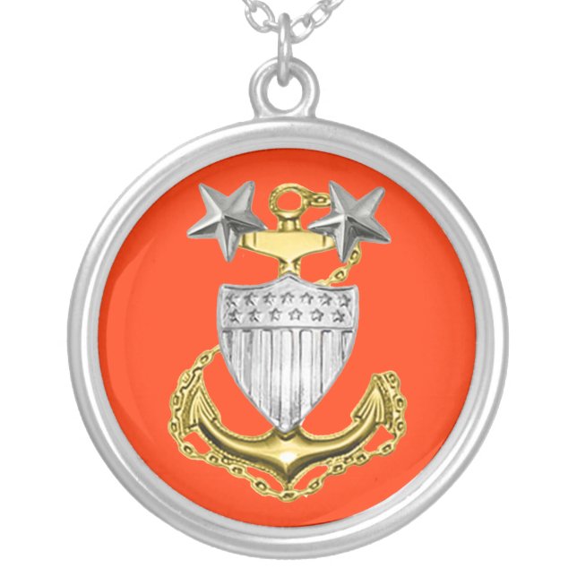 Coast Guard Master Chief Necklace (Front)