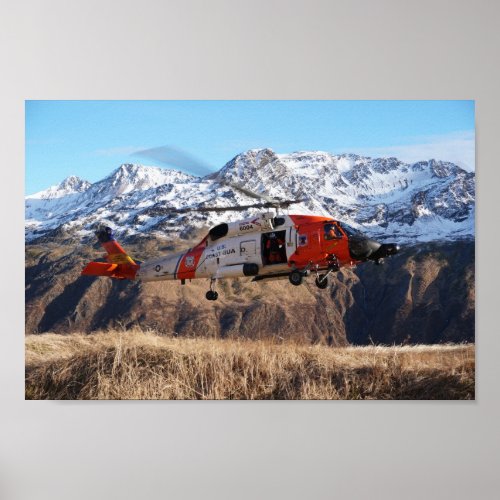Coast Guard MH_60 Jayhawk Helicopter Poster