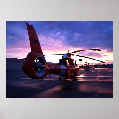 Coast Guard MH_65 Mako Helicopter Poster