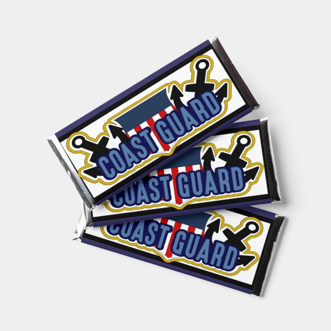 Coast Guard Military Celebration Candy Bar Wrapper (Front)