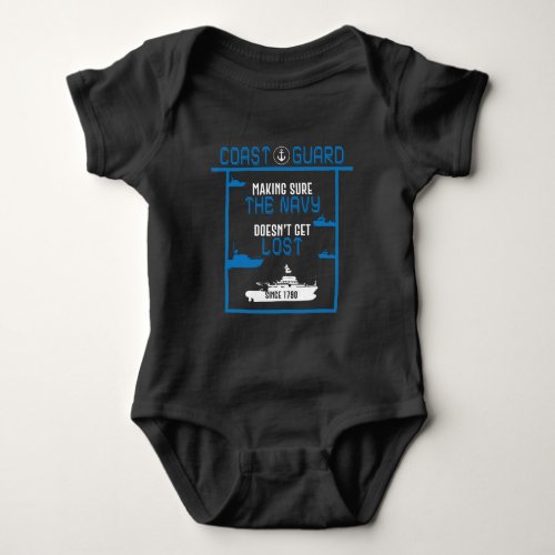 Coast Guard _ Navy Gift Since 1790 seaman Baby Bodysuit