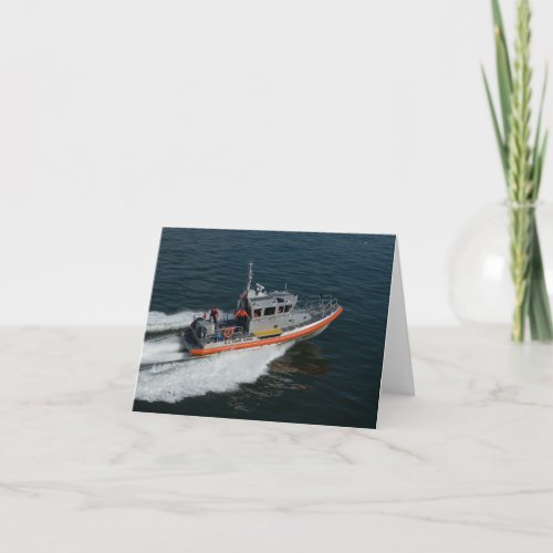 Coast Guard Patrol Note Card