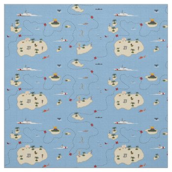 Coast Guard Rescue Map Fabric Pattern by clawofknowledge at Zazzle