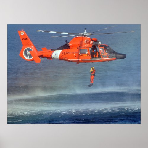 Coast Guard Rescue Swimmer Training Poster