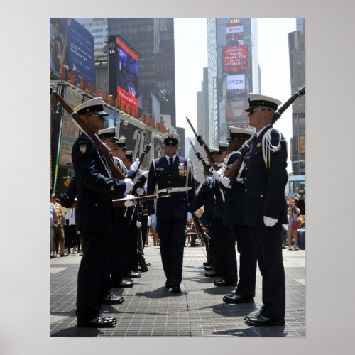 Coast Guard Silent Drill Team Poster