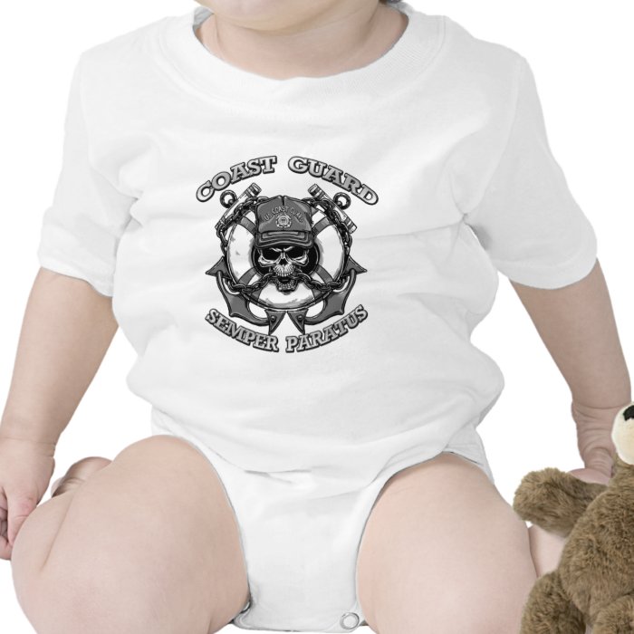 Coast Guard Skull Rompers