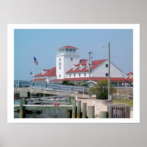Coast Guard Station Ocracoke Island NC Outer Banks Poster