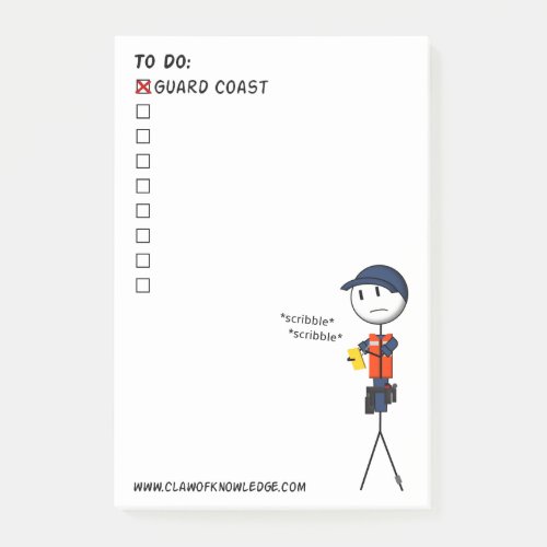 Coast Guard To_Do List Post_it Notes