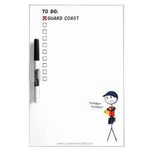 Coast Guard To-Do List Whiteboard