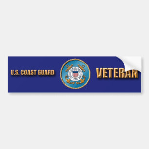 COAST GUARD VETERAN BUMPER STICKER