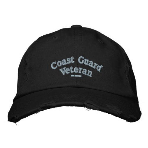 Coast Guard Veteran Embroidered Baseball Cap