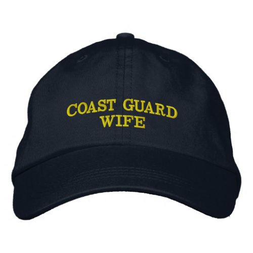 Coast Guard Wife cap embroidered