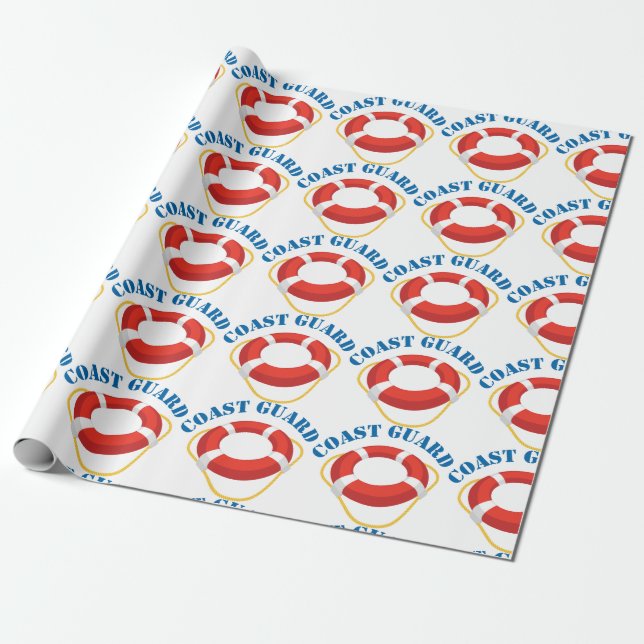 Coast Guard Wrapping Paper (Unrolled)