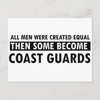 Coast guards designs postcard