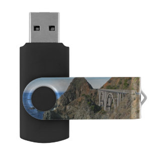 Coast Highway 1 - Big Creek Bridge USB Flash Drive