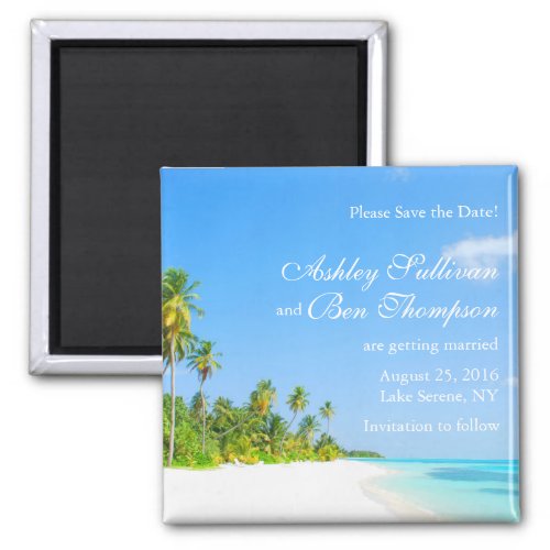 Coast Line Save the Date magnet