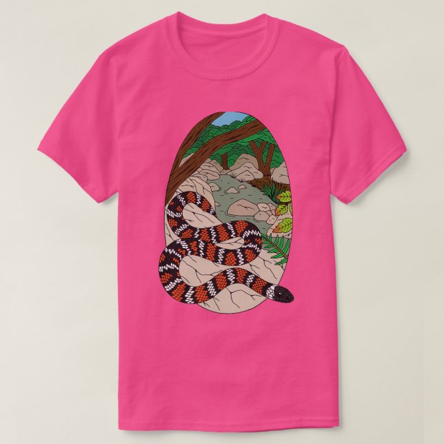 Coast Mountain Kingsnake Lampropeltis zonata multi T-Shirt (Design Front)