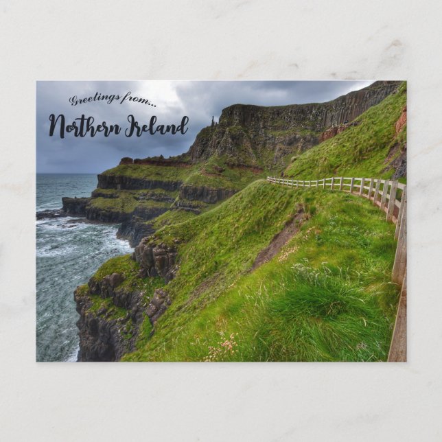 Coast Near Giants Causeway Northern Ireland Postcard (Front)