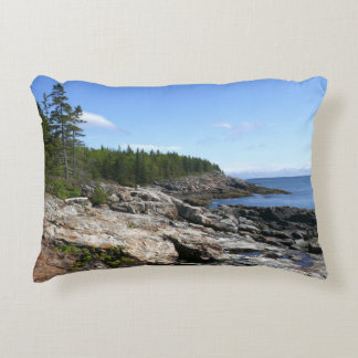 Coast of Bar Island at Acadia National Park Accent Pillow