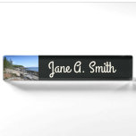 Coast of Bar Island at Acadia National Park Desk Name Plate