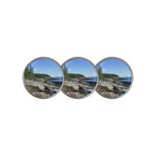 Coast of Bar Island at Acadia National Park Golf Ball Marker