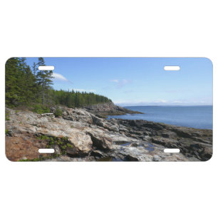 Coast of Bar Island at Acadia National Park License Plate
