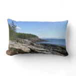 Coast of Bar Island at Acadia National Park Lumbar Pillow