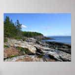 Coast of Bar Island at Acadia National Park Poster