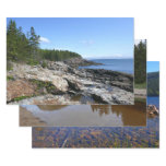 Coast of Bar Island at Acadia National Park Wrapping Paper Sheets