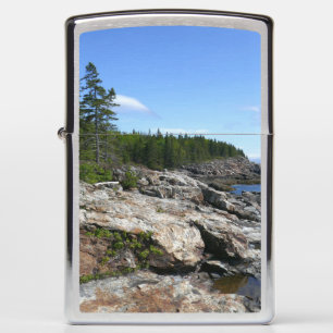 Coast of Bar Island at Acadia National Park Zippo Lighter