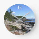 Coast of Bar Island Round Clock