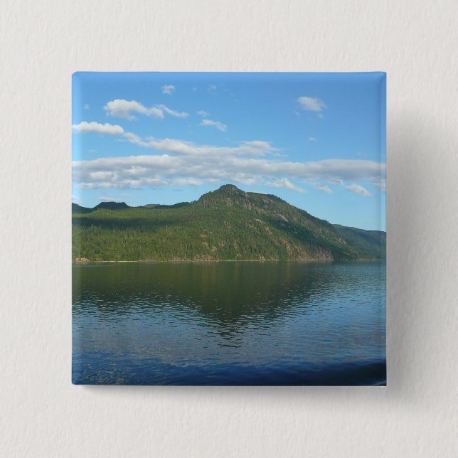 Coast of British Columbia in Scenic Canada Button (Front)