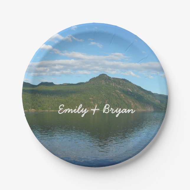 Coast of British Columbia in Scenic Canada Paper Plates (Front)