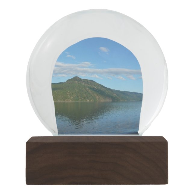Coast of British Columbia in Scenic Canada Snow Globe (Front)