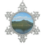 Coast of British Columbia in Scenic Canada Snowflake Pewter Christmas Ornament