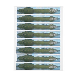 Coast of British Columbia in Scenic Canada Wrap Around Label
