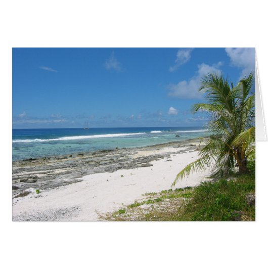 Coast of Huahine Card (Front Horizontal)